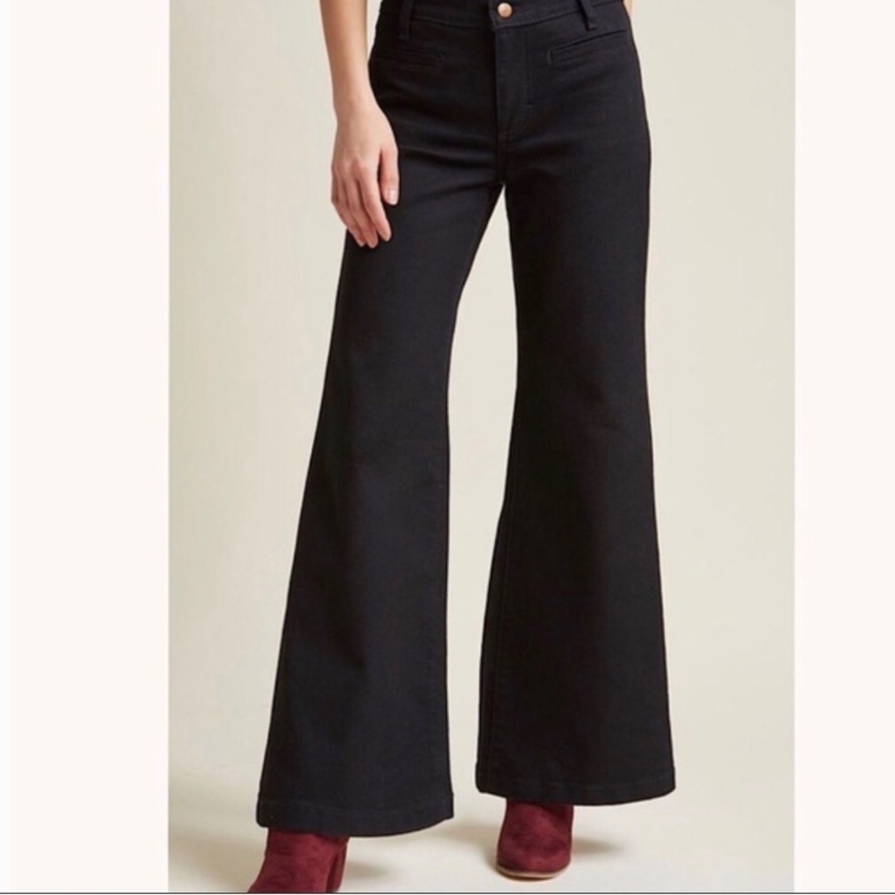 Modcloth x Wrangler Wide Leg Jeans 16W